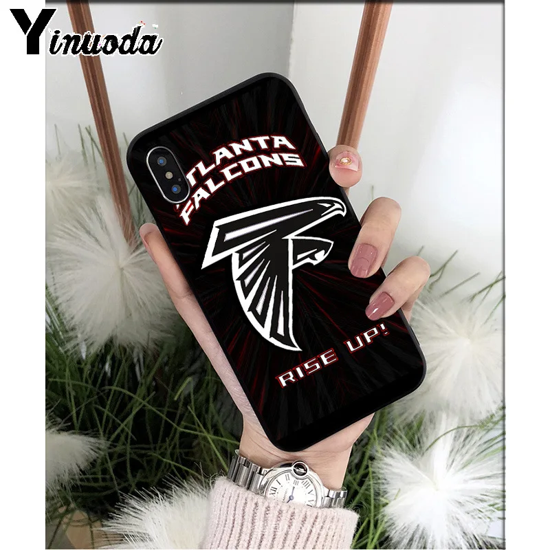 Yinuoda Atlanta Falcons ТПУ Мягкий силиконовый чехол для телефона чехол для iPhone X XS MAX 6 6S 7 7plus 8 8Plus 5 5S XR