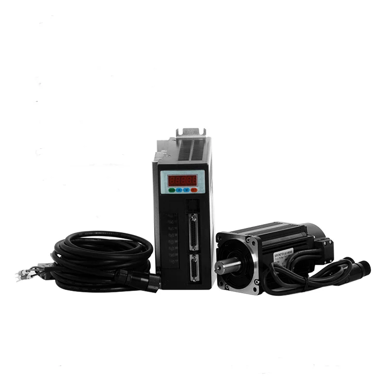 

750W AC Servo Motor Drive NEMA32 80mm flange 2.39NM 220V 3000R/Min 0.75KW constant torque MODbus communication RS485 RS232