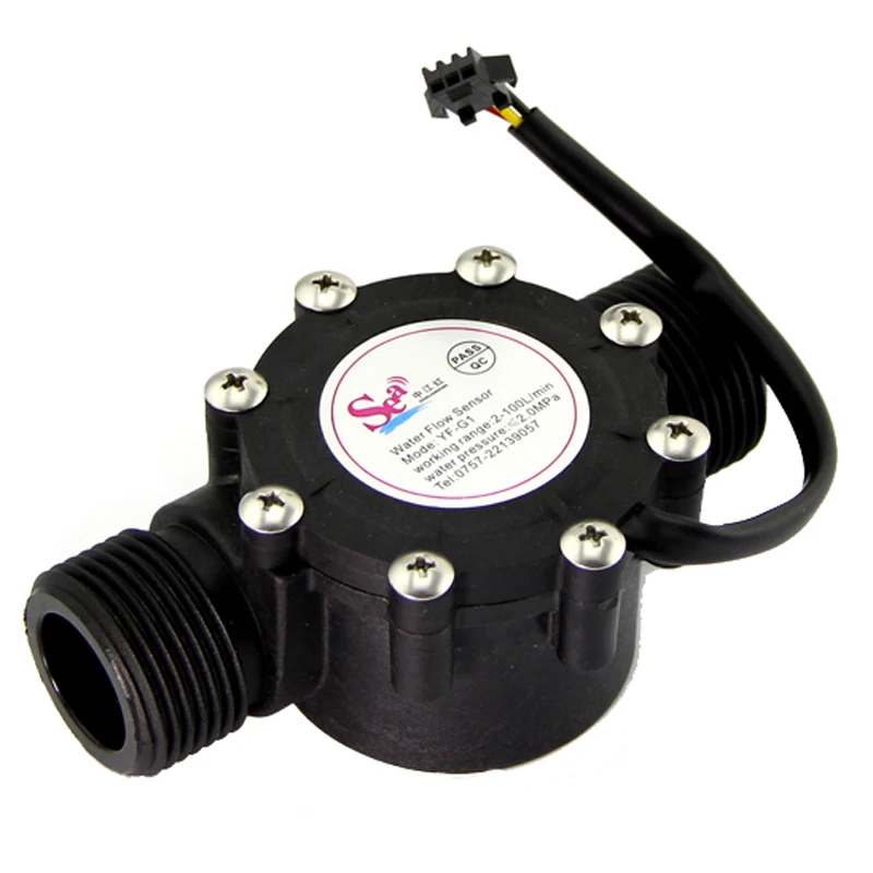 Датчик расхода G1 расходомер холла контроль воды 2-100 л/мин теплового насоса DN25