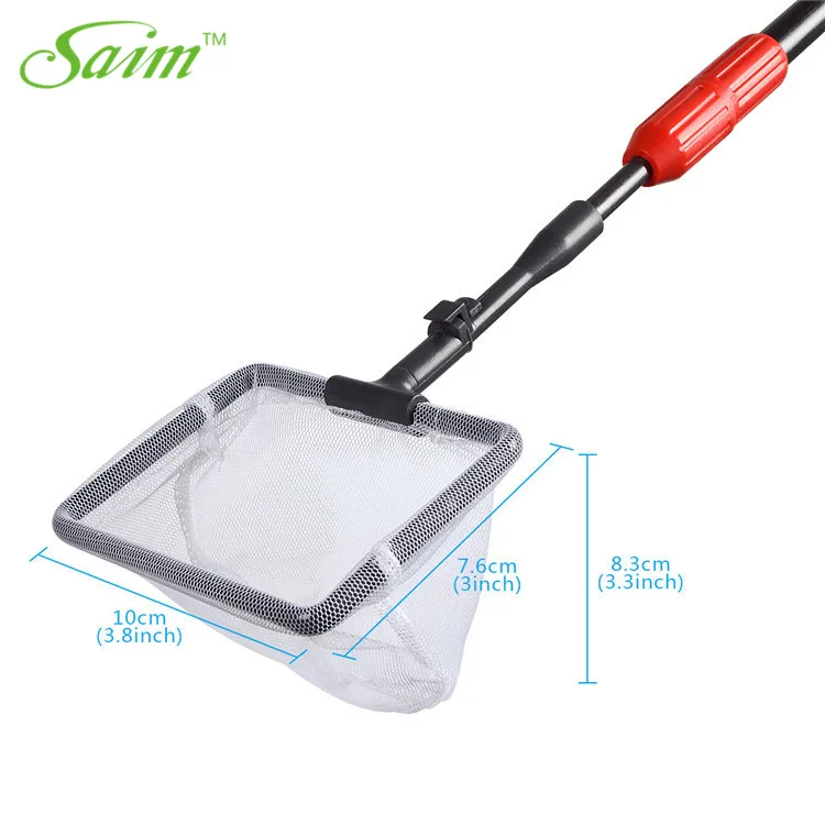 

Saim 5 in 1 Aquarium Cleaner Sets Adjustable Aquarium Tank Fish Net Gravel Rake Algae Scraper Fork Sponge Glass Cleaneing Kits