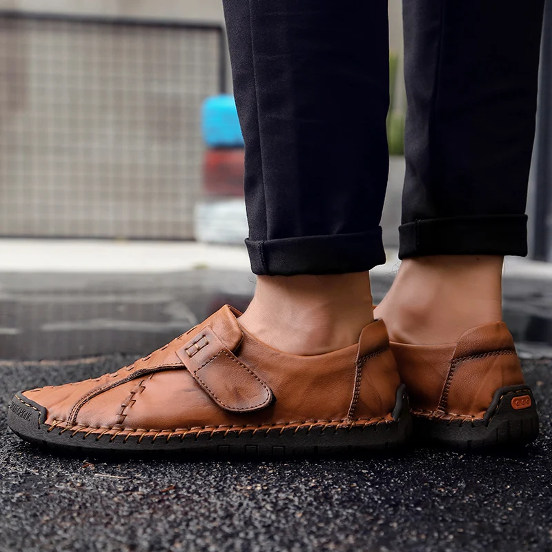 Лоферы из натуральной кожи мужские зимние Роскошные Дизайнерские кроссовки с