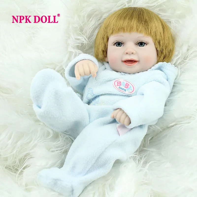 NPKDOLL Small Reborn Baby Dolls Safe Vinyl Alive Bonecas Boy 11 Inch Birthday Gift For Kids | Игрушки и хобби