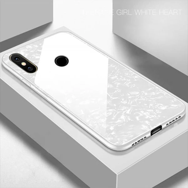 Чехол для телефона для Xiaomi mi A2 mi 8 mi 8 SE 6 5X 6X Note 3 mi x 2 2S Red mi 6A 6 Pro чехол Роскошный Шикарный чехол - Цвет: White