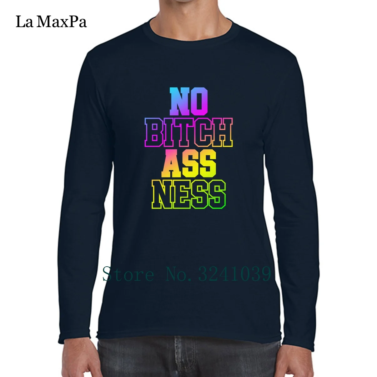 Базовая Однотонная футболка с надписью No Bitch Ass Ness для мужчин мужская