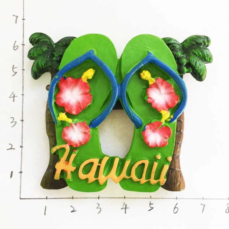 NEW Handmade Hawaii Surfboard Sandals Resin 3D Fridge Magnet Tourism Souvenirs Refrigerator Magnetic Stickers Home Decor | Дом и сад