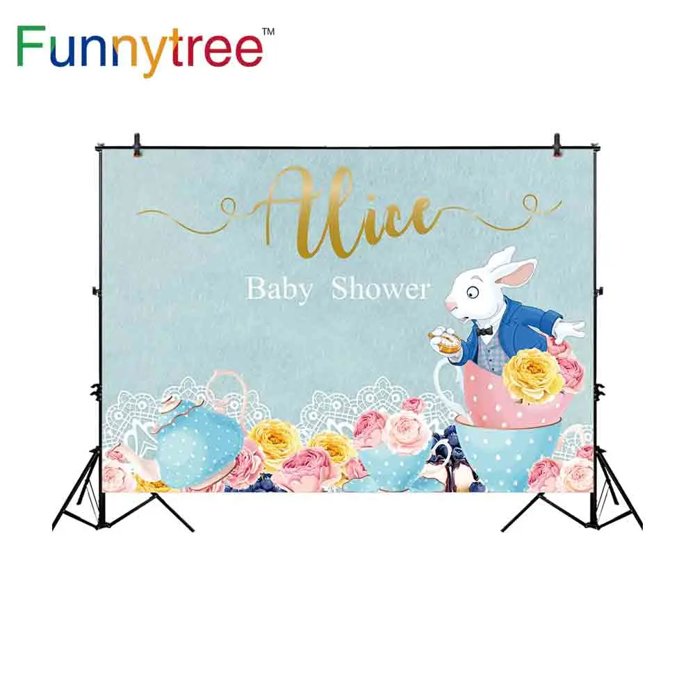 Фотофон Funnytree фотография Алисы в воде мультяшный кролик кружка &quotДжентльмен&quot