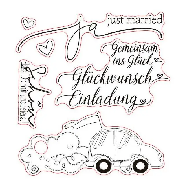 

Свадебные прозрачные штампы для скрапбукинга, бумажные изделия, прозрачные штампы для скрапбукинга X0208