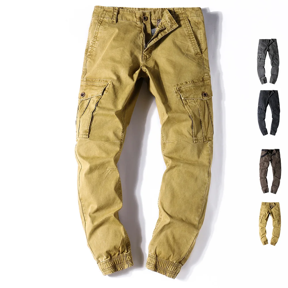 

Fashion Casual Pants Men's Cargo Pants Big Size Men Baggy Trousers Military Tide Wtaps Convergent Narrow Cut Bottoms