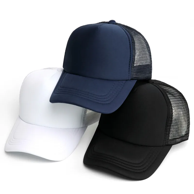 Пустая сетчатая Кепка s, мужская летняя дышащая бейсболка Snapback, женская модная черная кепка в стиле хип-хоп