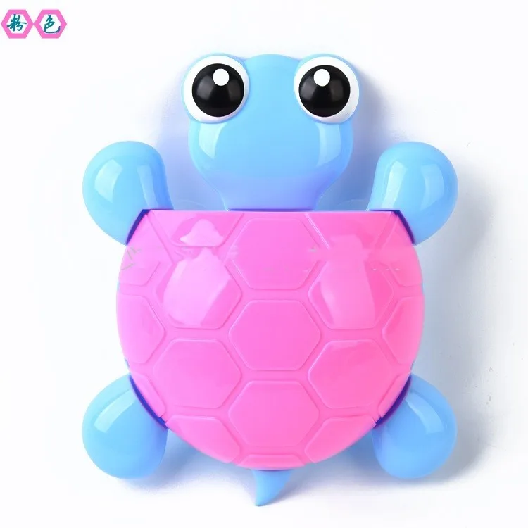 pink Милый Черепаха присоска крючок для зубной щетки держатель мультфильм черепаха аксессуары для ванной комнаты Органайзер Ванная комната Зубная подставка - Цвет: pink