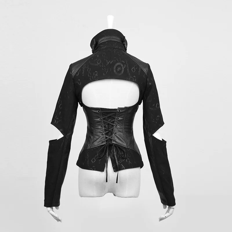 Панк Два пальто куртки Черный Новинка рубашка Gothic Y484|jacket black|coat jacketfashion jacket |