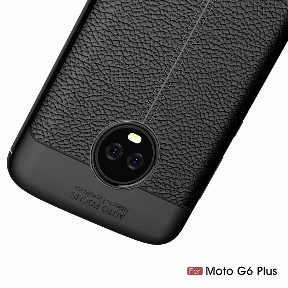 Skin Painting Non Slip Armor Shock Absorption Carbon Fiber Texture Soft TPU Full Protection Phone Case For Motorola Moto G6 Plus |