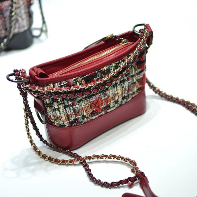 Кожаная Фея женская осенняя и зимняя сумка для прогулок грубая шерстяная