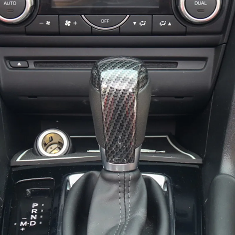 Углеродное волокно черно-матовое серебро ABS шестерни накладка наклейки для Mazda CX3