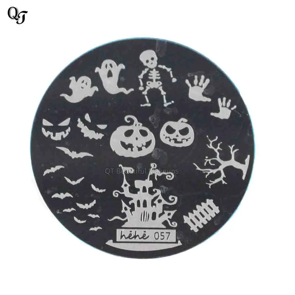 Пластины для стемпинга ногтей Сделай Сам дизайн на Хэллоуин пластина красивый