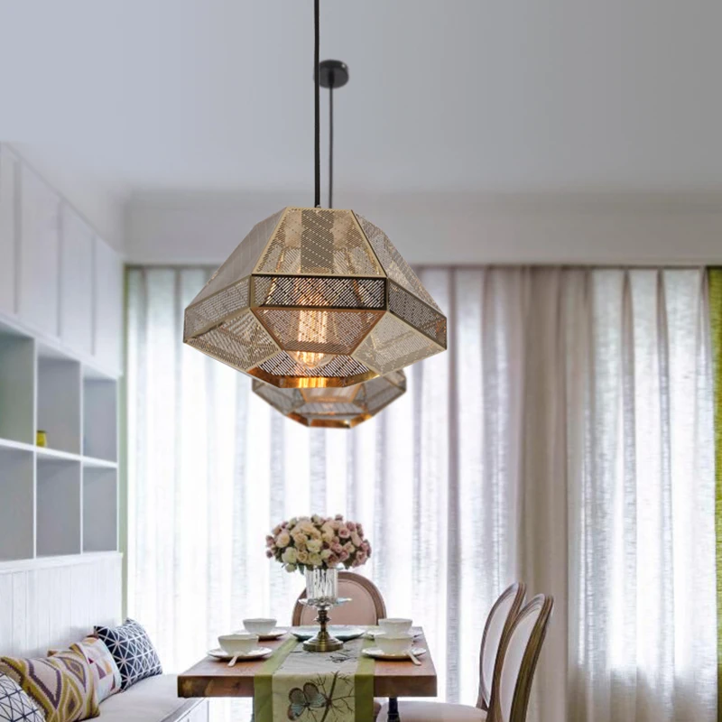 Постмодерн чердак LED Drop light Пирамида подвесной светильник Минималистский