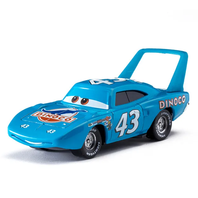 The King Disney Pixar Cars 2 3 Новинка Молния Маккуин Джексон шторм Рамирез матер 1:55 литая под давлением модель автомобиля из металлического сплава игрушка детский подарок - Цвет: The King
