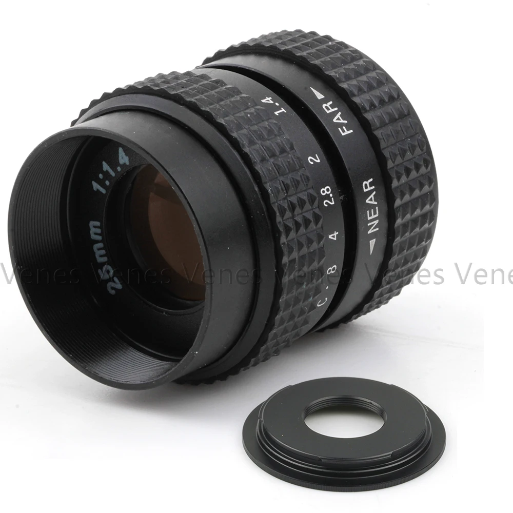 25 мм f1.4 CC TV C крепление объектива + к Micro M4/3 / NEX N1 Pentax Q /Fuji M M2 адаптер подходит для