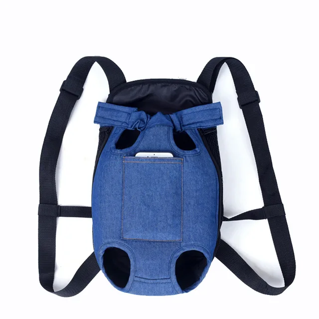 Denim Pet Dog Backpack Outdoor Travel Dog Cat Carrier Bag for Small Dogs Puppy Kedi Carring Bags Pets Products Trasportino Cane 5