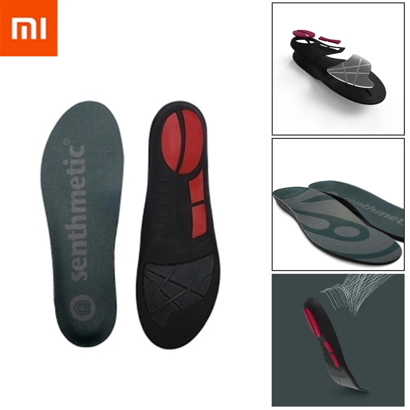 Xiaomi унисекс амортизирующая стелька для спортивной обуви Беговая вставка пара ортопедическая Арка облегчение боли поддержка для мужчин и женщин массаж