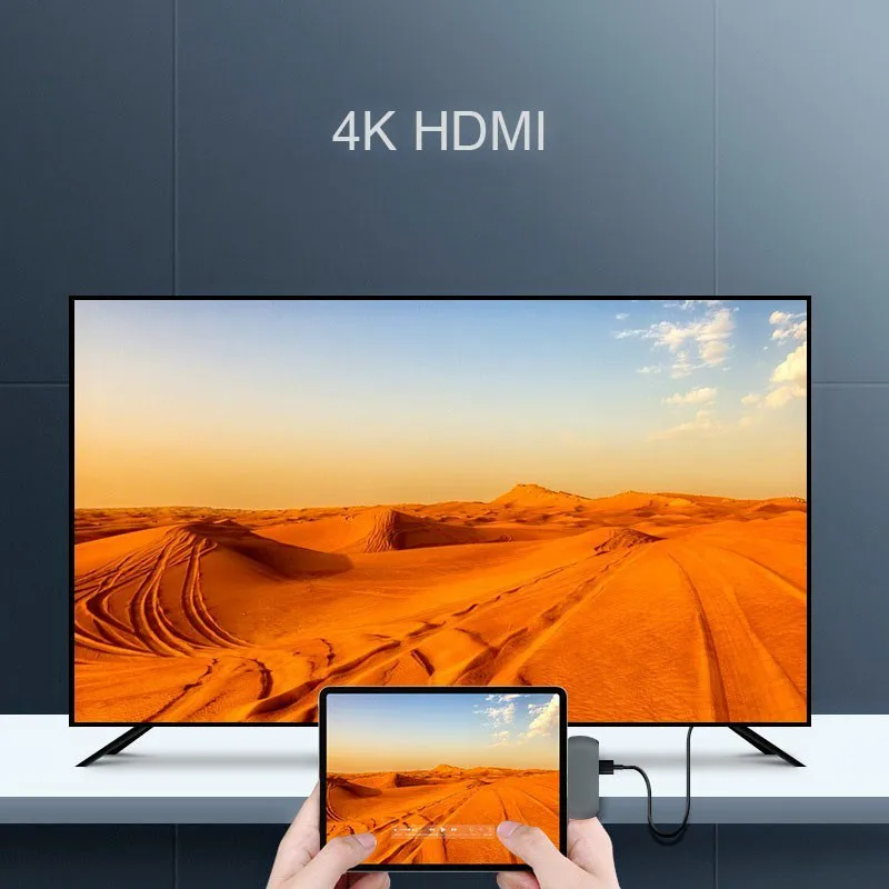 USB C концентратор для iPad Pro 2018 type с зарядка PD 4K HDMI 3 5 мм разъем наушников|USB-хабы| |