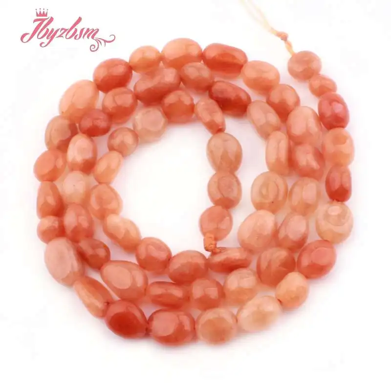 Red Aventurine 4x6x5-8mm нерегулярный, свободной формы натуральный камень разделитель для DIY ожерелье ювелирные изделия для создания браслетов 1" - Цвет: Red Aventurine
