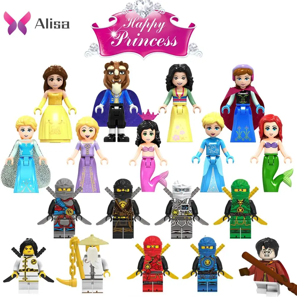 Hot Legoings technic disneys princess set ninjago friends mini brick Figures Building Blocks toys model for children gift | Игрушки и