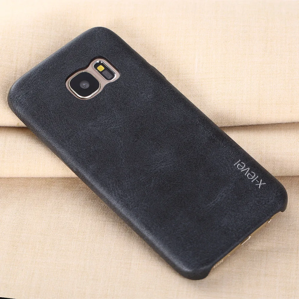 X-крышка с уровнем чехол для samsung Galaxy S7 Ретро Винтаж X уровень матовая кожа задняя защитная оболочка для samsung S7 Edge