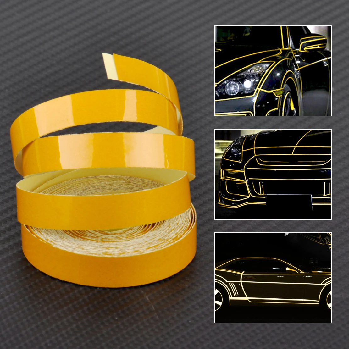 CITALL Авто грузовики мотоцикл тело DIY 5 м x 1 см Светоотражающая полоса наклейка