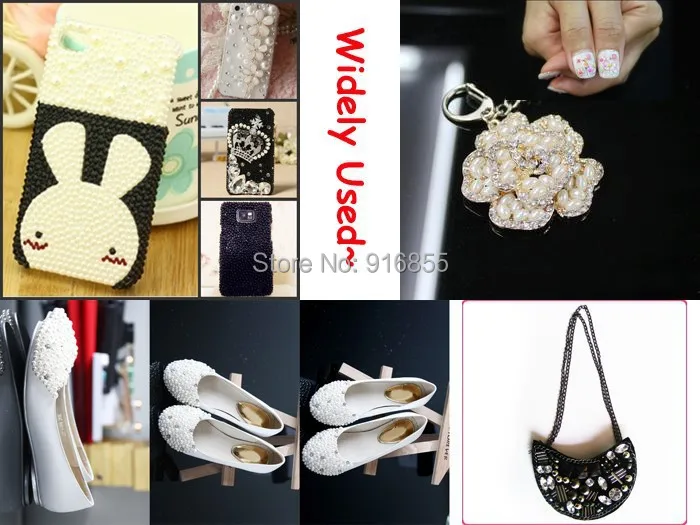 Распродажа! Серебряные полукруглые жемчужины смешанных размеров 2 8 мм с коробкой