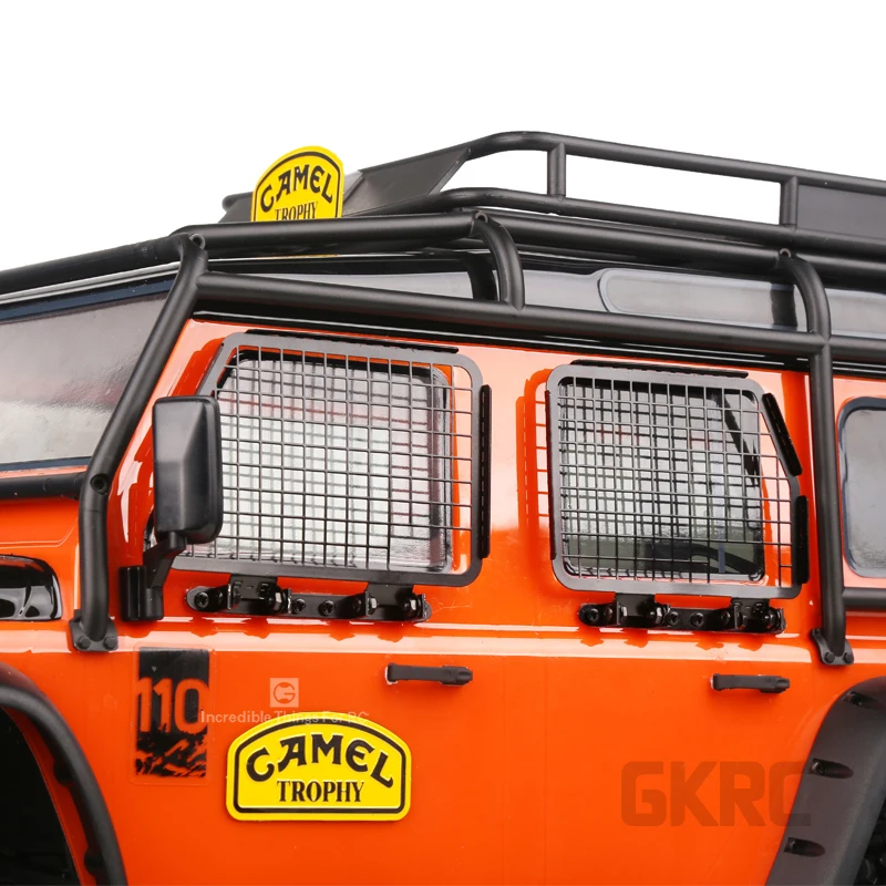 4 шт. металлические складные защитные сетки для окон автомобиля 1/10 Rc Crawler Car Defender