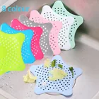 Новый Кухонный силиконовый пятиконечный Звездный фильтр для раковины, присоска для ванной комнаты, напольный дренажный фильтр для душа, фильтр для канализации, ситечко