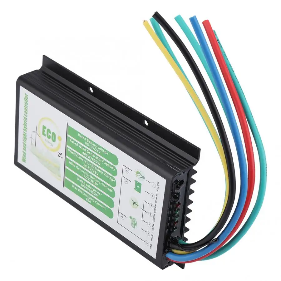DC 12 V/24 V ветро и солнечный гибридный контроллер 400 W/800 W регулятор управляющий