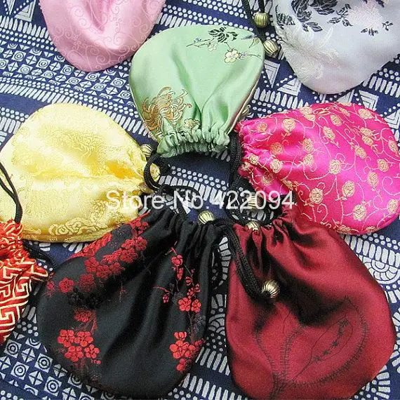 100 шт шнурок ручной работы красочные шелковые мешочки сумки ювелирные изделия