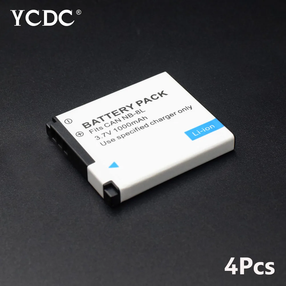 Перезаряжаемые 3 7 V 1000mAh Цифровые Батареи SLR NB 8L литий Батарея A3300 A3200 является A1200