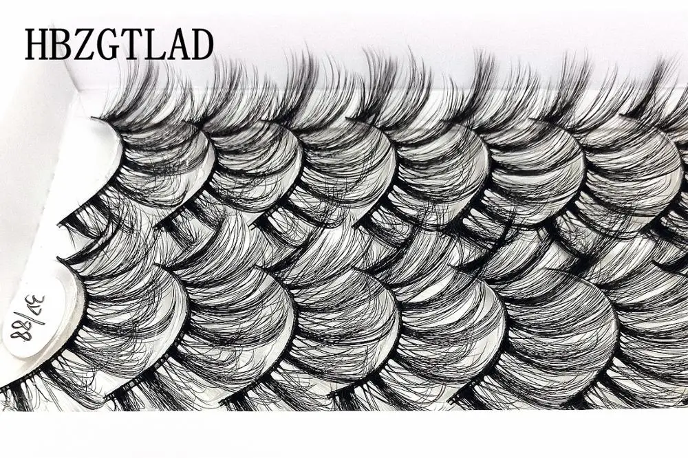 HBZGTLAD 10 pairs natural false eyelashes fake lashes long makeup 3d mink eyelash extension for beauty 88 | Красота и здоровье