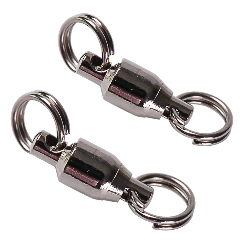 50 шт. шарнирный Подшипник 0 #/1 #15/20 кг|emerillon peche|peche emerillonfishing swivels |