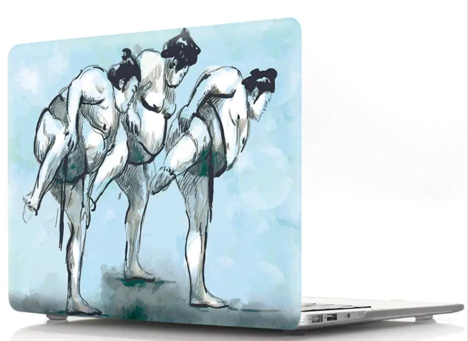 Жесткий чехол с принтом Sumo для Apple Macbook Air Pro Retina 11 12 13 15 Mac 6 3 4 модная сумка