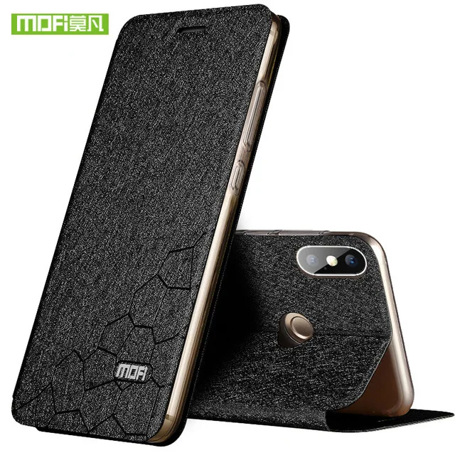 Black Mofi для Xiaomi Redmi Note 5 Pro Чехол для Redmi Note 5 Pro роскошный силиконовый кожаный чехол-книжка для Redmi Note 5 Чехол - Цвет: Black