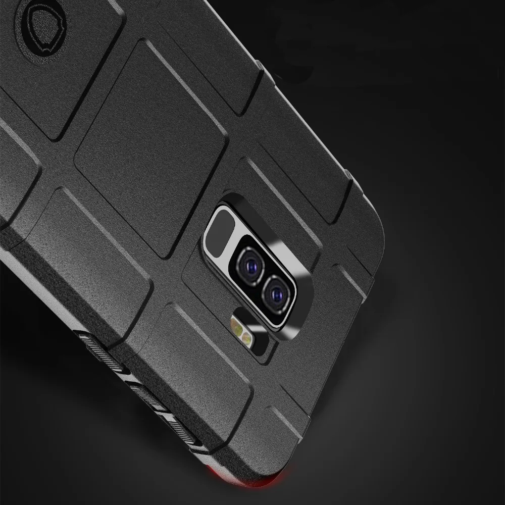 Luxury Armor Silicone Phone Case for Samsung Galaxy S9 Plus Note 9 A7 2018 A750 J4 J6 Prime shockproof Soft TPU Cover |