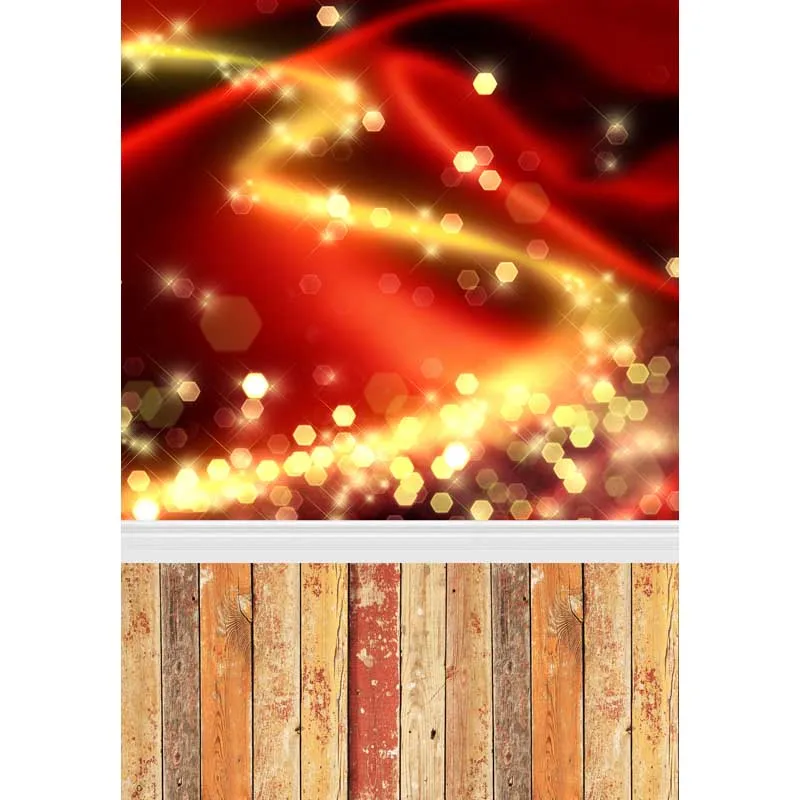 

5x7ft Gold Sparkle Sequins Drape Wood Floor Washable No Wrinkle Banner Photo Studio Background Backdrop Polyester Fabric
