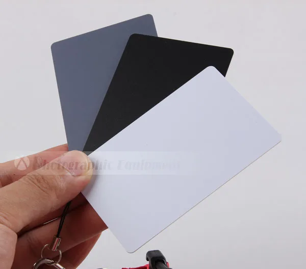 Аксессуары для камеры 3в1 карманный цифровой белый черный серый баланс карты 18%