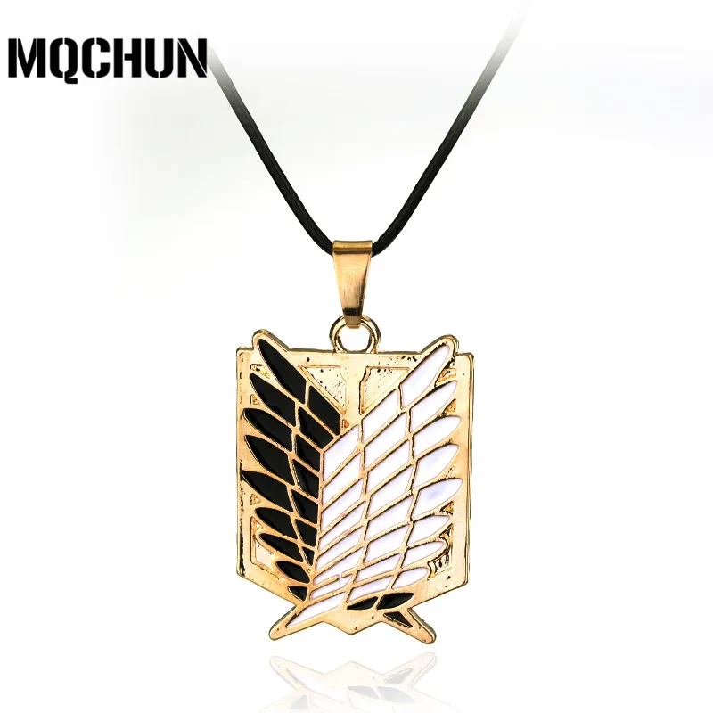 Модные ювелирные изделия ожерелье из аниме атака на Титанов для косплея женские