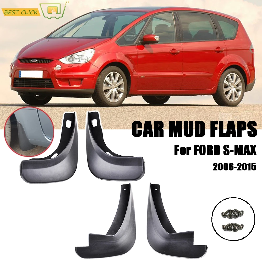 Комплект литых брызговиков для Ford S Max 2006 2015 брызговики бритвы 2007 2008 2009 2010 2011 2012|mud