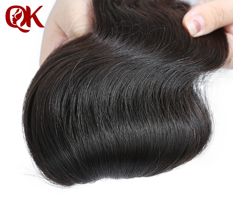 QueenKing волосы бразильские волнистые Волосы remy 4 пряди с 5X5 3 Часть Кружева
