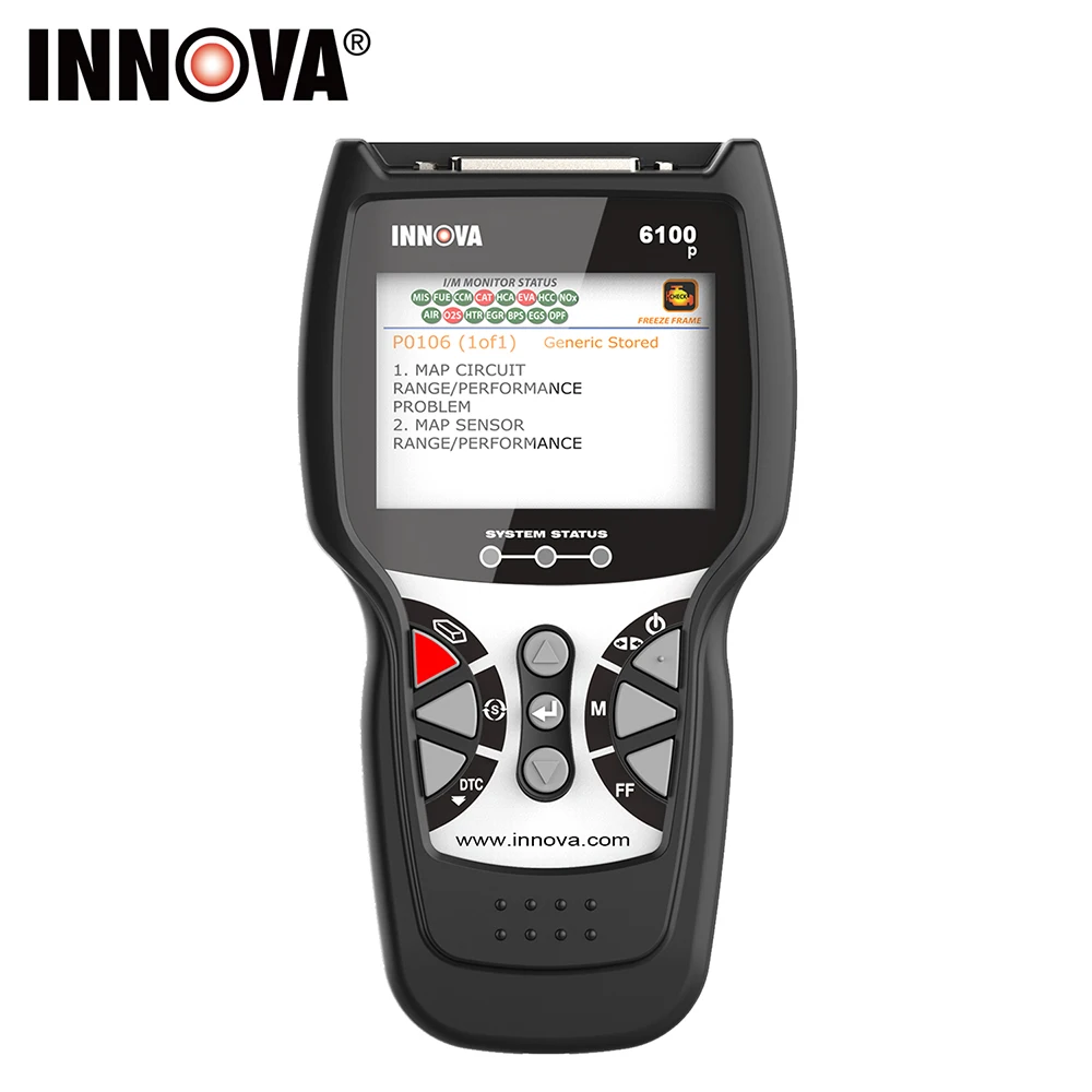 Innova 6100P Профессиональный сканер OBD2 код двигателя считывающий инструмент ABS SRS