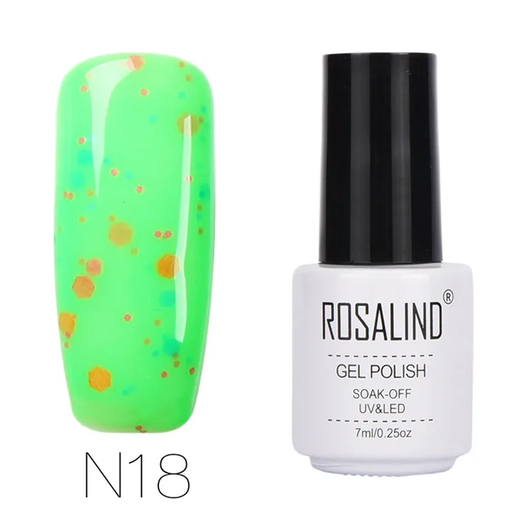 N18 Rosalind 7 мл сырный Гель-лак для красоты ногтей, цветной на выбор лак для дизайна ногтей, УФ светодиодный полуперманентный лак - Цвет: N18