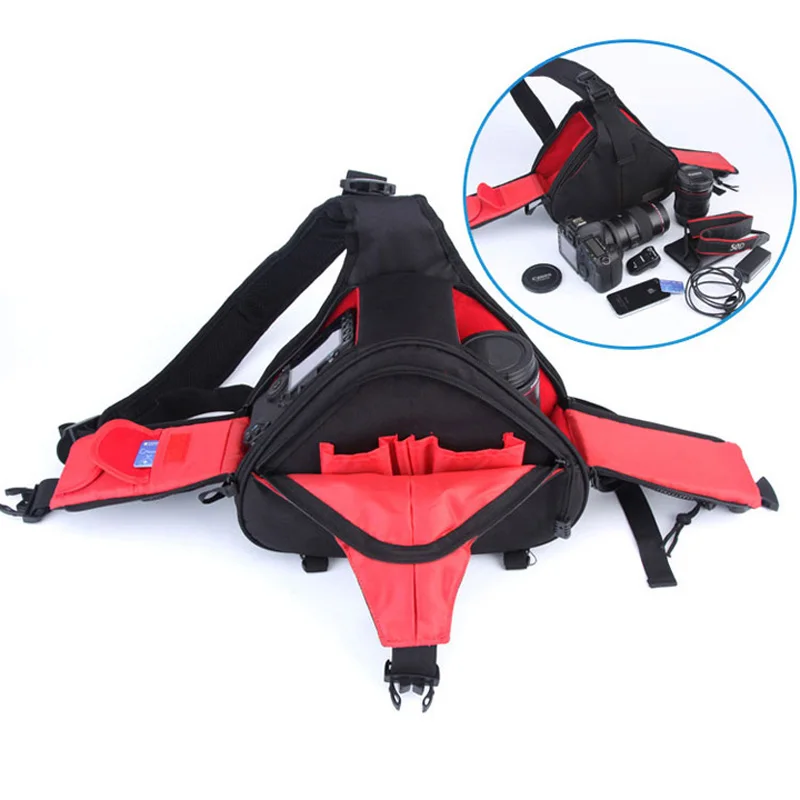 Водонепроницаемый Рюкзак плеча DSLR Камера сумка для Canon EOS R M50 M100 5D Mark IV 6D II 5DS SX60 SX540