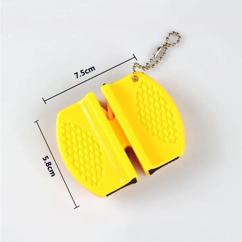 SZ87388-Yellow Точилка для ножей, Профессиональные Кухонные точильные каменные ножи, точильный камень из вольфрамовой стали, алмазные керамические кухонные ножи, аксессуары - Цвет: SZ87388-Yellow