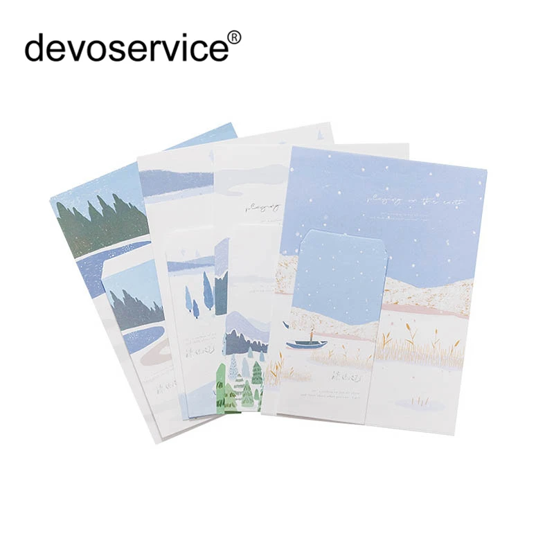 9Pcs/Set Cute Chinese Style For Card Scrapbooking Gift 3 Envelops+6 Writting Paper Envelope Making Colored Greeting Cards Gifts |